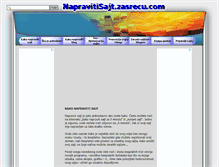 Tablet Screenshot of napravitisajt.zasrecu.com